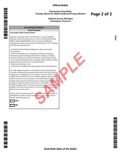 Sample Ballot