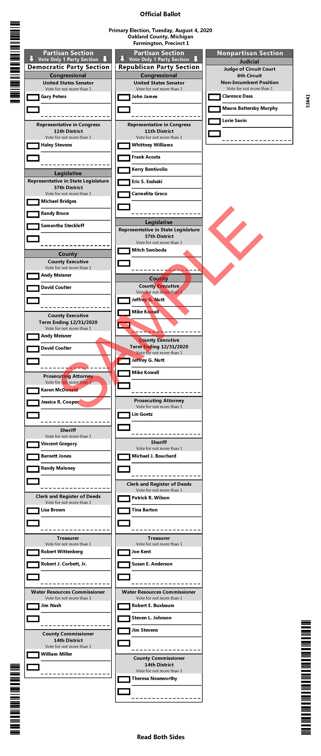 Sample Ballot