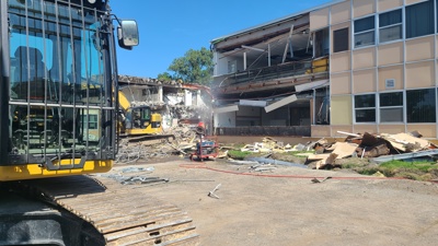 Demolition underway at former Maxfield Training Center