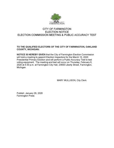 Election Notice