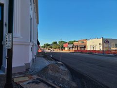 Graded road ready for cement